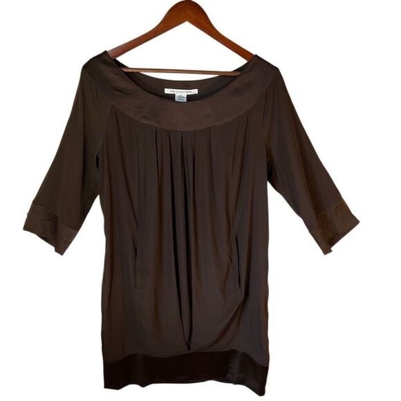Diane Von Furstenberg Peggy Dress, 6. Chocolate brown. Pockets! - Picture 1 of 16